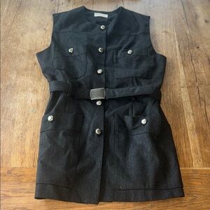 Vintage Pastille Vest Belted